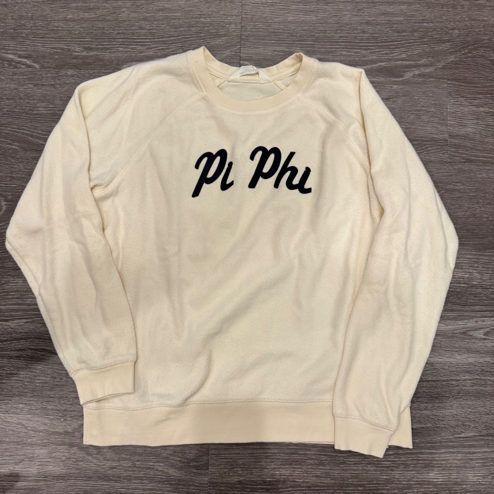 Boxercraft Pi Beta Phi Ivory Sweatshirt XL